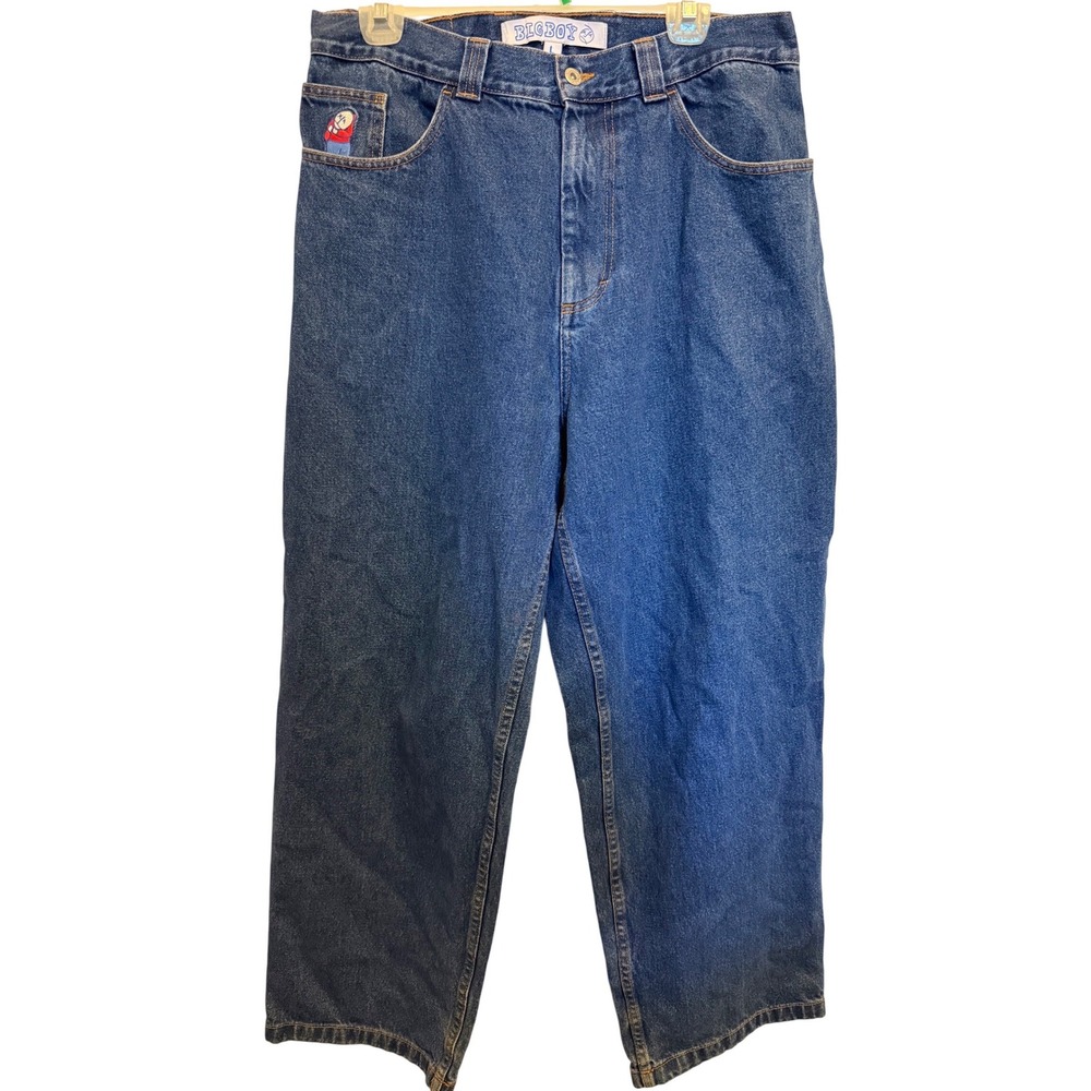 Polar Skate Co Big Boy Jeans Mens Large Blue Baggy Skate Denim Pants Y2K